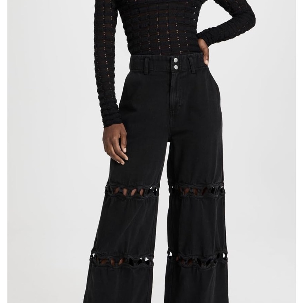 Sea Women’s Luz Denim Pant- Black High-Waisted Pants NWOT sz 0